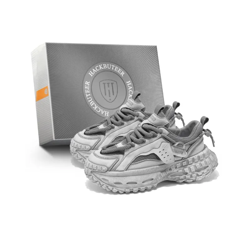 HACKBUTEER Low Top Chunky Sneakers Men's-5
