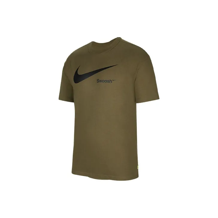 Nike Set-in Sleeve T-Shirt Men's Medium Olive Green-0