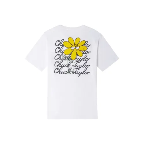 Converse Script Star T Shirts Unisex White
