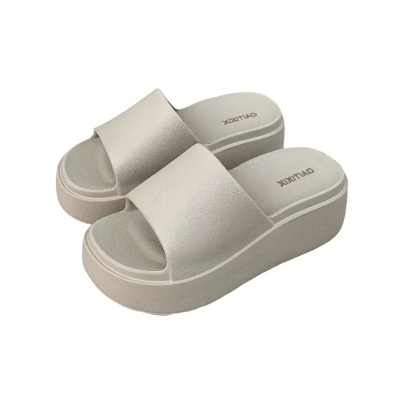 Thin Strips Slippers Women's, White-22
