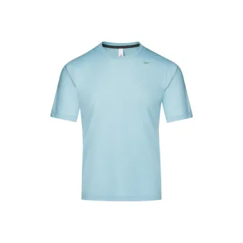 Reebok Knitted Fabric Short Sleeved T Shirts Men's Light Blue