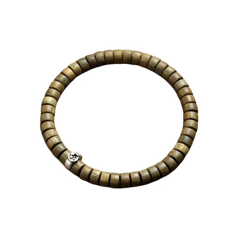 Yi Mingju Green Sandalwood Bracelets Unisex-1