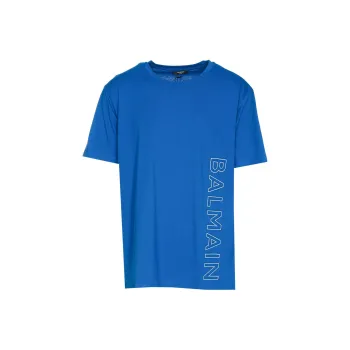 BALMAIN T Shirts Men Blue