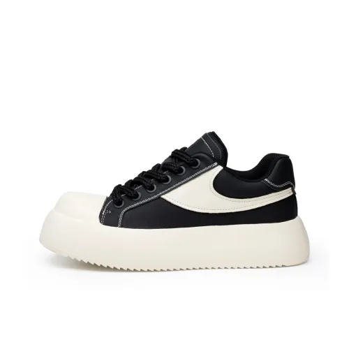 FED Low Top Skateboard Shoes Men's Black