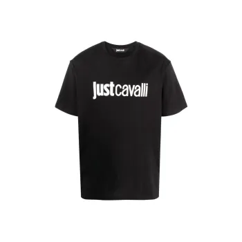 Just Cavalli Logo print Cotton T shirt