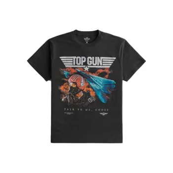 Hollister T-Shirts Unisex Faded Black