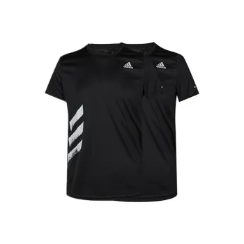 Adidas Run It Tee Pb T-Shirt Men's 2 Pack Black