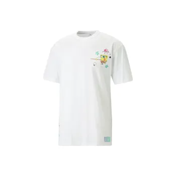 PUMA X SPONGEBOB T Shirts Unisex White
