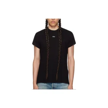 OFF WHITE T Shirt Regular Fit Men's Black