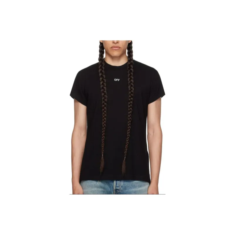 OFF WHITE T Shirt Regular Fit Men's Black-0