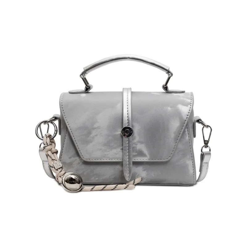 Yalu PU Shoulder Bag, Crossbody Bag, Handbag Women's Black/Pink/Ecru/Blue/Silver-29