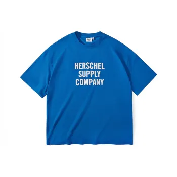 Herschel T-Shirts Unisex Bright Blue