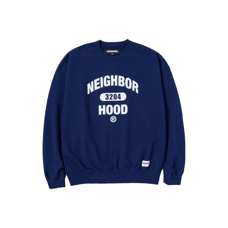 NEIGHBORHOOD Logo print College Sweatshirt-5