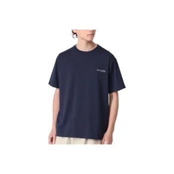 Columbia Crew Neck Fitted Straight Short-Sleeved T-Shirt Men's Dark Blue
