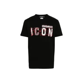 DSQUARED 2 Icon Printed Crewneck T Shirt