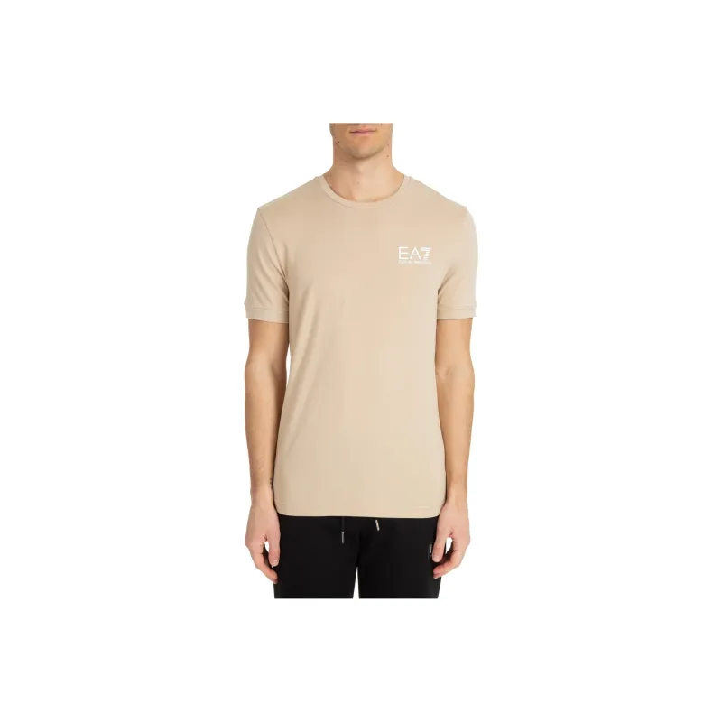 EMPORIO ARMANI EA7 SS23 T Shirt Men's Ecru-0