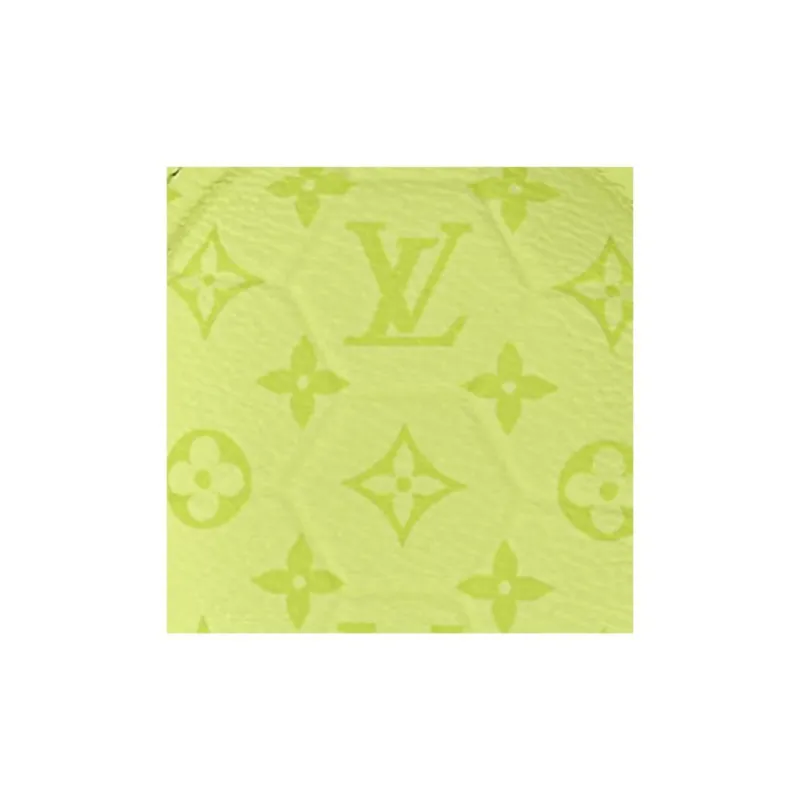 LOUIS VUITTON Turtle Leather Paneled Canvas Bag Charm Bag Merch Men's Lemon-3