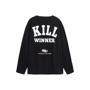 KILLWINNER Straight Long Sleeved T Shirt Unisex