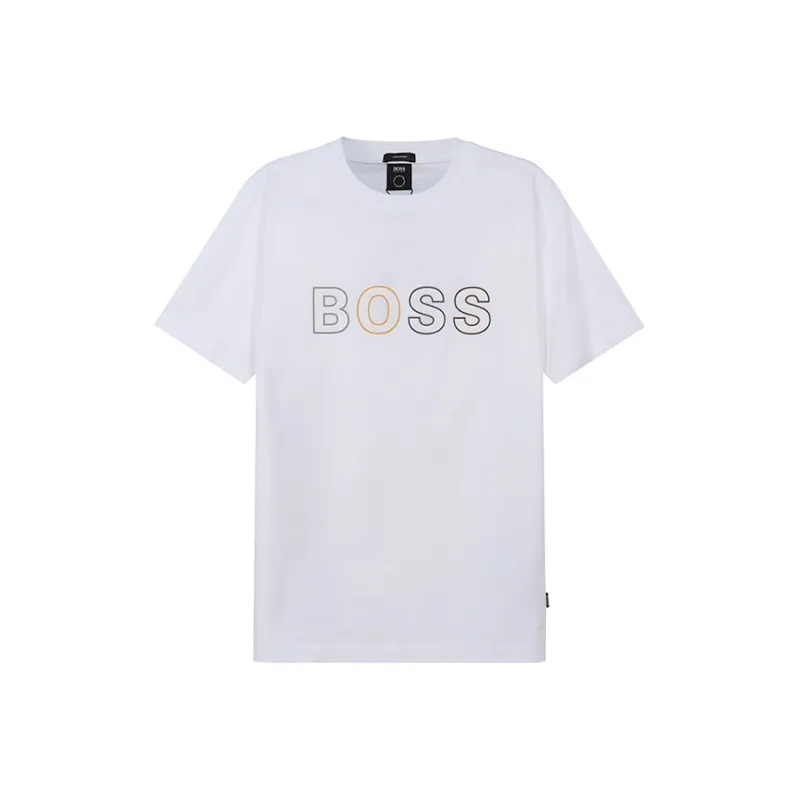 HUGO BOSS Short-Sleeved T-Shirts Men's White-0