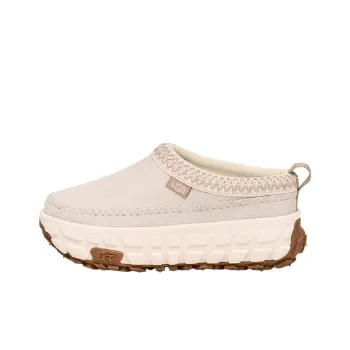 UGG Venture Daze Rubber Sole Abrasion Resistant Wrap toe Slippers Unisex White
