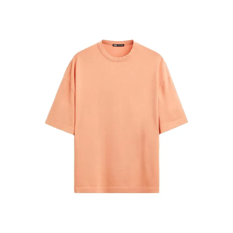 ZARA T-Shirts Men Orange-0