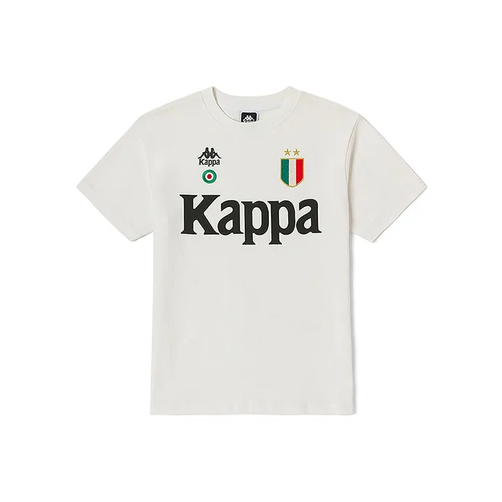 Kappa 1916 Set in Sleeve T Shirt Men's Korean White-0