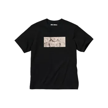 UNIQLO X Attack On Titan T Shirts Men Black