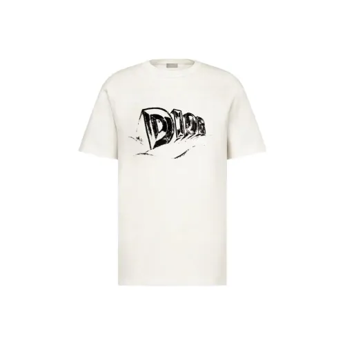 DIOR Quarterly New Products T Shirts Men Ecru