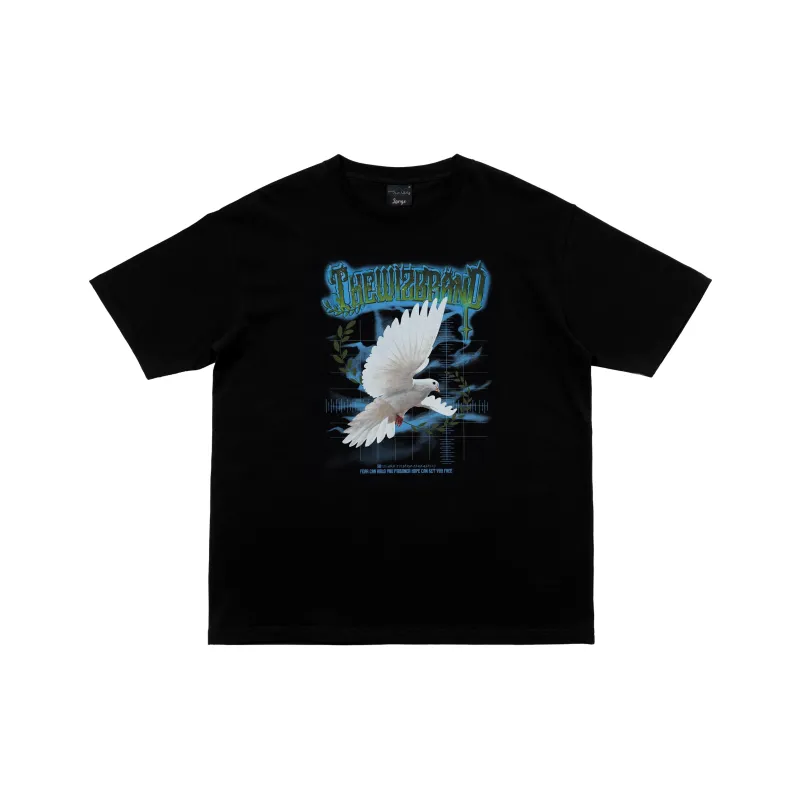 THEWIZBRAND Straight T Shirt Unisex Black-0