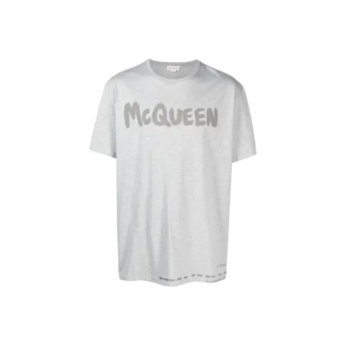 Alexander McQueen Logo Printed Crewneck T Shirt