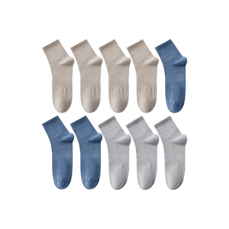 Cotton Gene Mid Calf Socks Men's Combo Set-20
