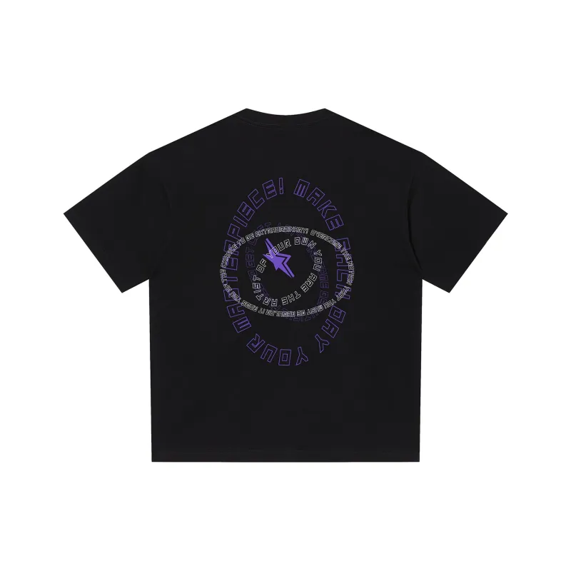 PENTAGONAL HEART Stepping Star Dream Series 100% Cotton Crew Neck T Shirt Unisex-0