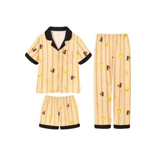O'MESIK Pajama Set Women's Yellow