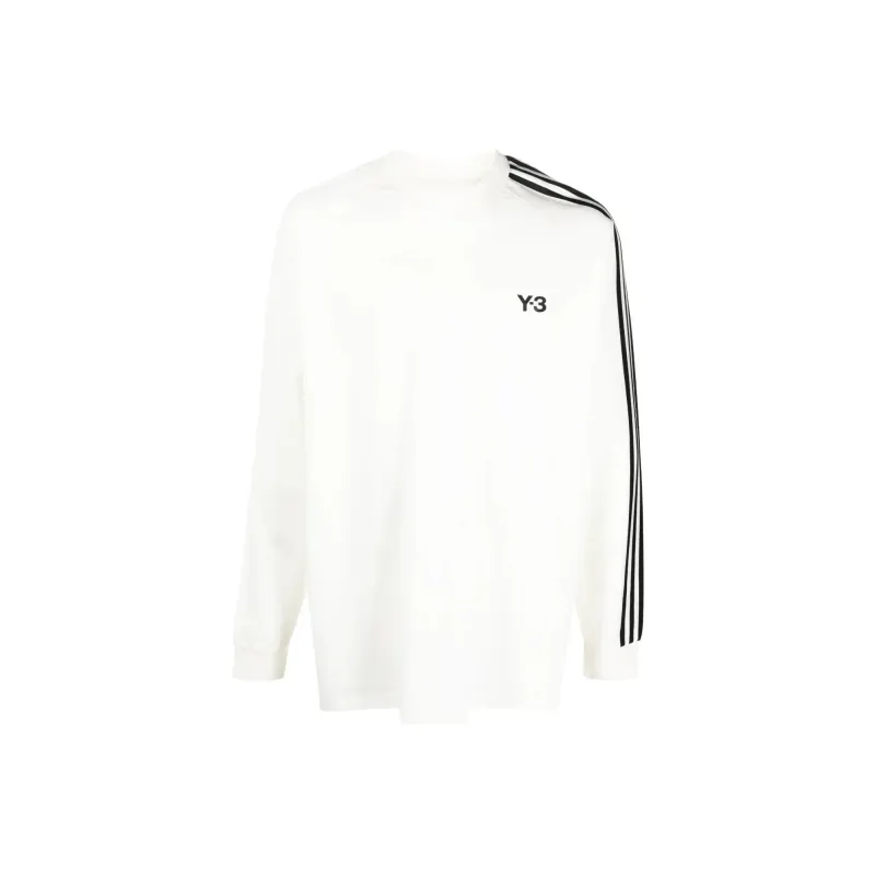 Y-3 Long-Sleeved Logo Printed T-Shirt-0