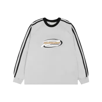 Atry T Shirt Chinese Fashion Trend Loose Fit Streetwear Pullover Versatile Top Unisex Light Gray