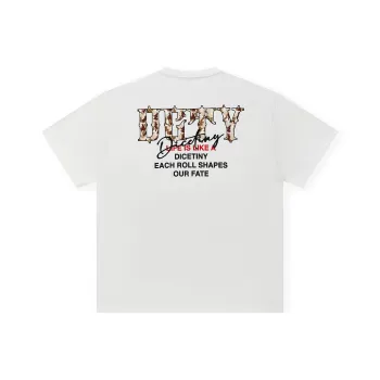 DICETINY T Shirts Unisex White