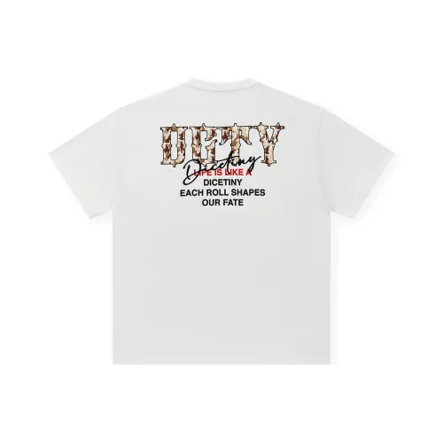 DICETINY T-Shirts Unisex White
