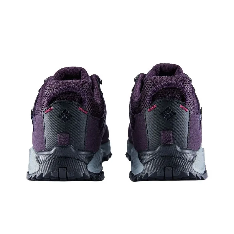 Columbia Anti-Slip Wear-Resistant Low-Top Hiking Shoes Women's Purple Loose Fit-2