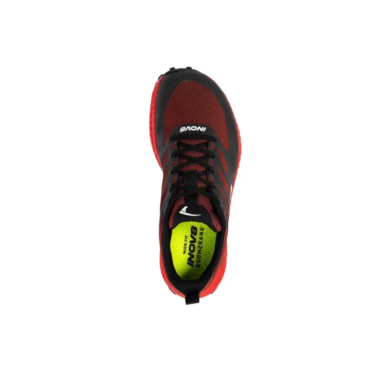INOV 8 Anti Slip Wear Resistant Low Top Running Shoes Men's Red Black-3