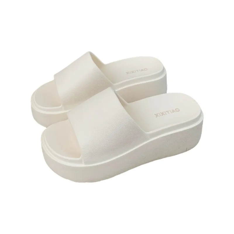 Thin Strips Slippers Women's, White-0
