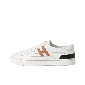 HERMES Deep Low Top Skateboard Shoes Men's White