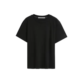 CALVIN KLEIN Drop Shoulder Sleeve T Shirt Men's Space Black