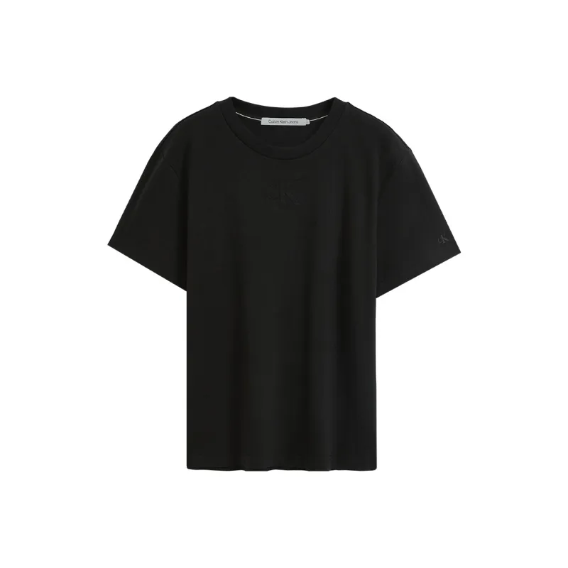 CALVIN KLEIN Drop Shoulder Sleeve T Shirt Men's Space Black-0