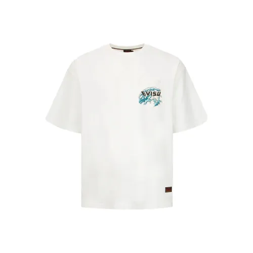 EVISU Drop Shoulder Sleeve T Shirt Men's