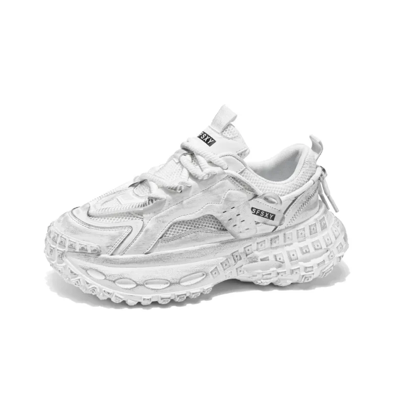 HACKBUTEER Low Top Chunky Sneakers Men's-12
