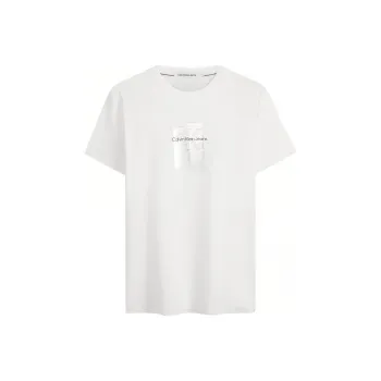 Calvin Klein T Shirts Men Moon White