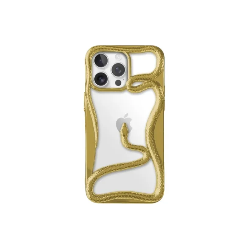 Sopi TPU Material Cut Out 3D Effect Snake Phone Cases Compatible With IPhone 16/15 Pro Max/Apple 13/14 Pro/Max-2
