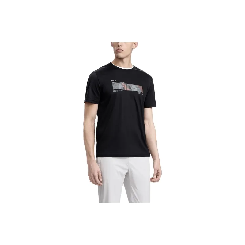 FILA T-Shirts Men Jet Black-0