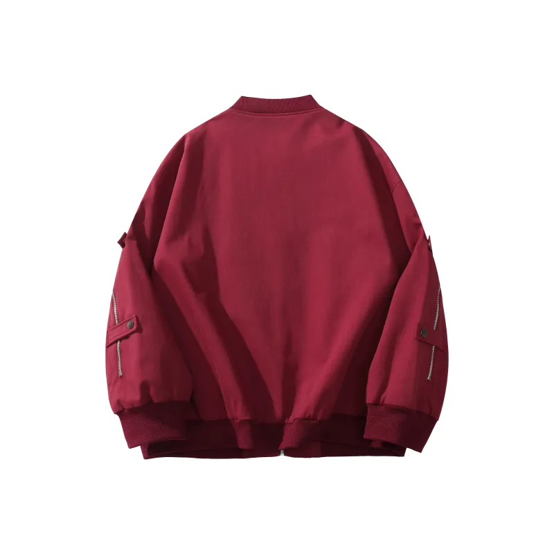 Tre Club Jacket Unisex Burgundy-1