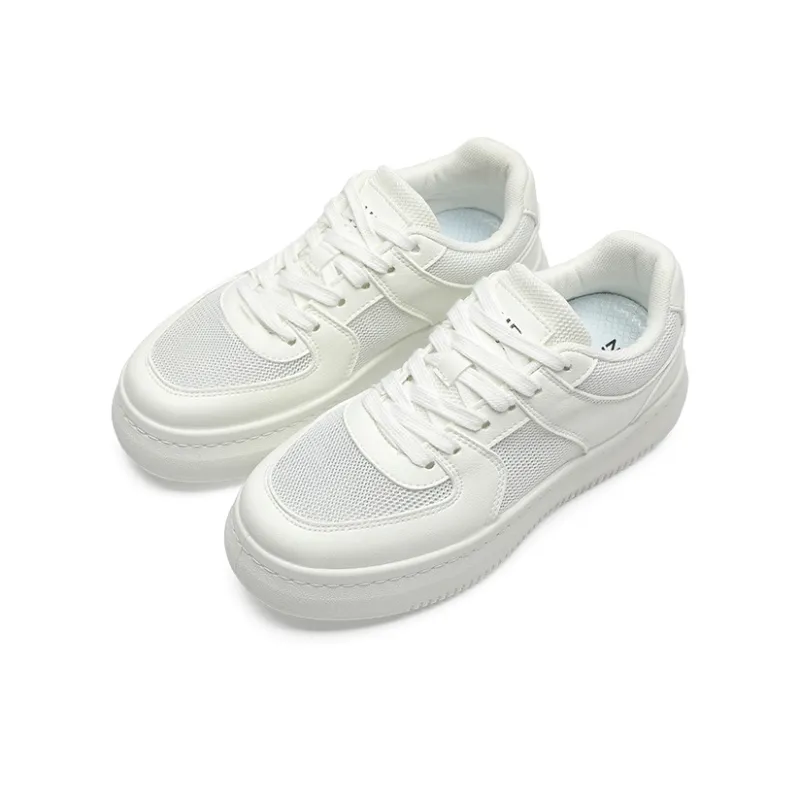 ZHR Platform White Sneakers Wear resistant And Lightweight Low Top Skateboard Shoes Women's-2